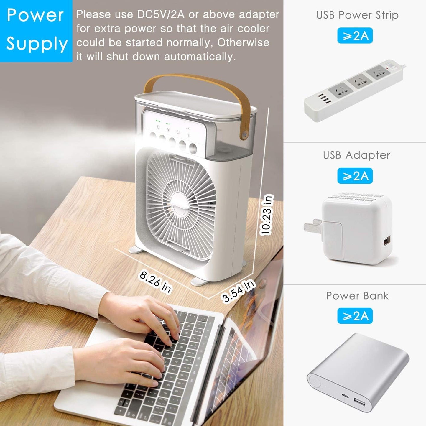 ArticMist™ 3-in-1 Mini Icy Air Cooler