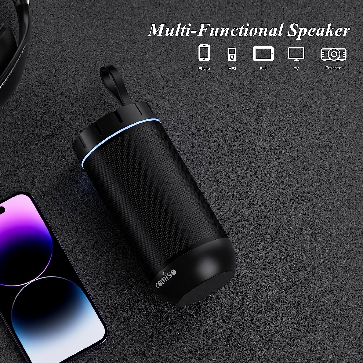 Bluetooth Speaker, IP65 Waterproof Portable Speaker