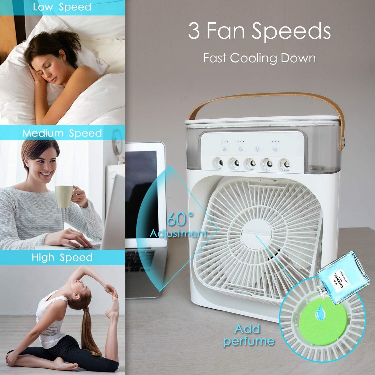 ArticMist™ 3-in-1 Mini Icy Air Cooler