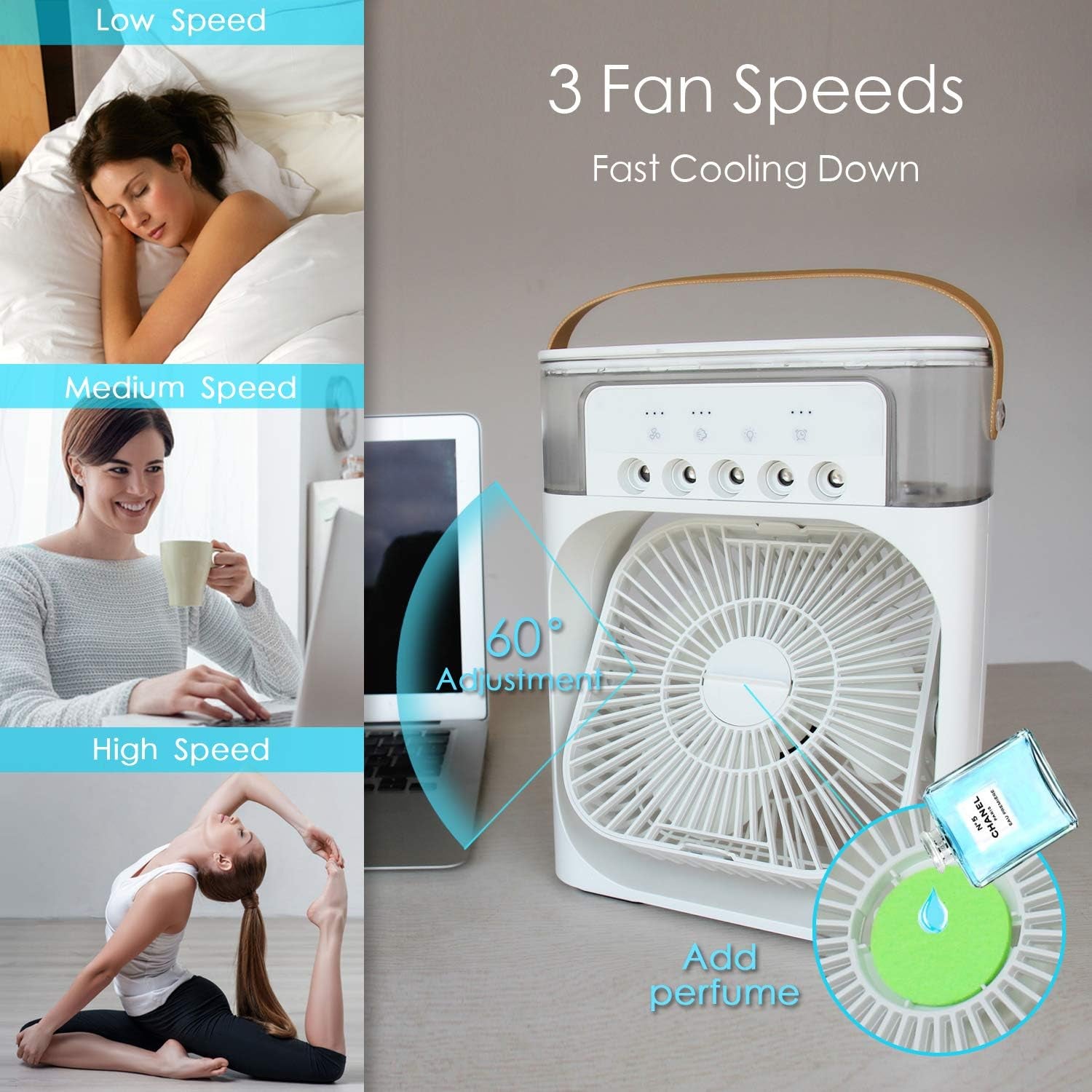 ArticMist™ 3-in-1 Mini Icy Air Cooler